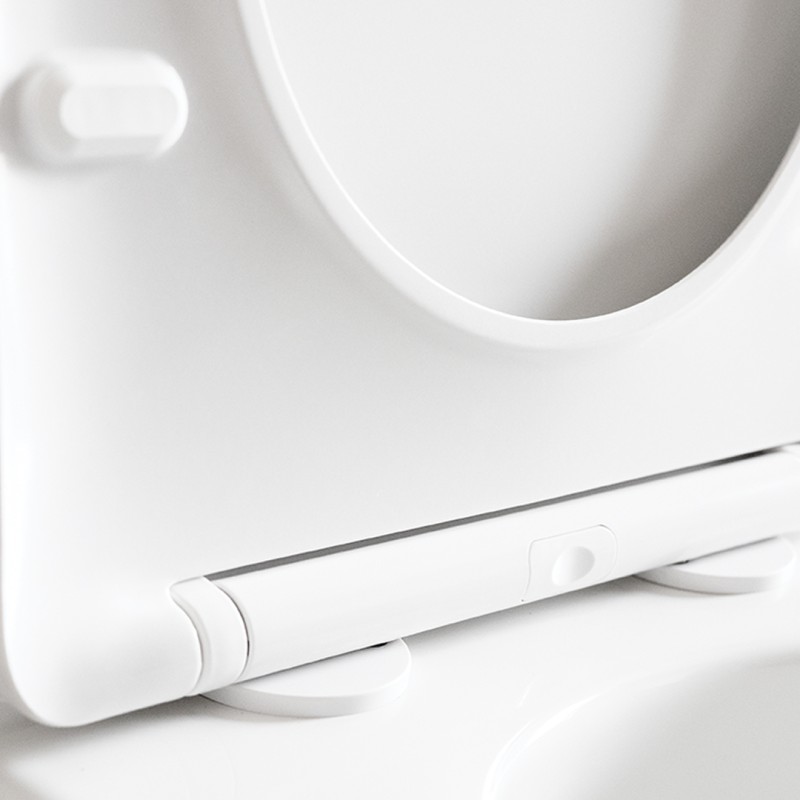 Miska Ustępowa WC Wisząca Bezkołnierzowa z Deską KVADRATO CycleON 2.0 Laveo