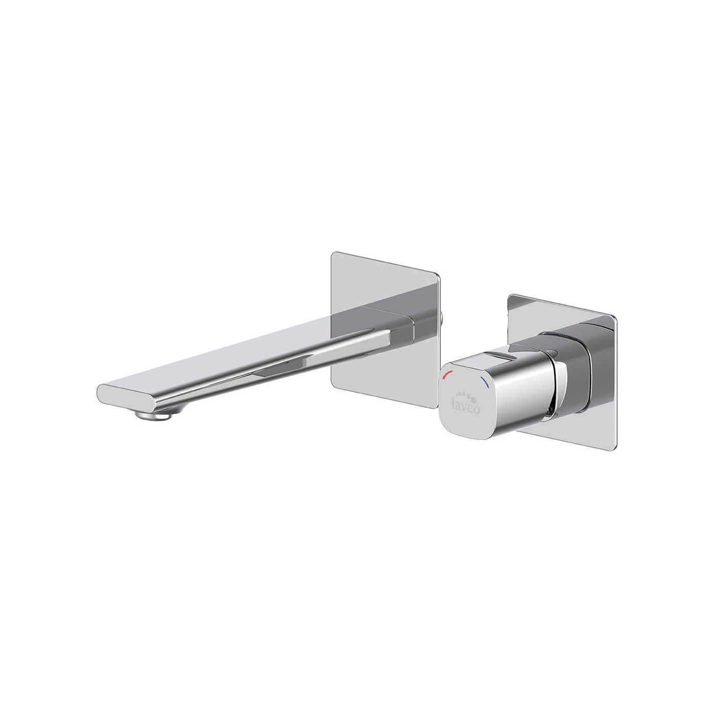Bateria Umywalkowa Podtynkowa TORES Srebrna Chrom Laveo BVT_022P