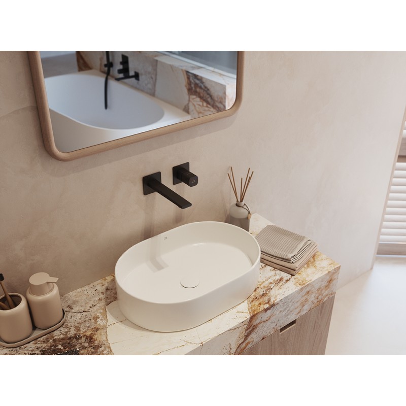 Bateria Umywalkowa Podtynkowa TORES Czarna Laveo, BVT_722P