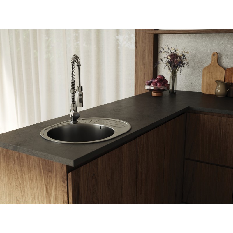 Bateria Zlewozmywakowa Stojąca Sprężyna Chrom SERPEN Kuchinox Bateria Zlewozmywakowa Stojąca Sprężyna Chrom SERPEN Kuchinox