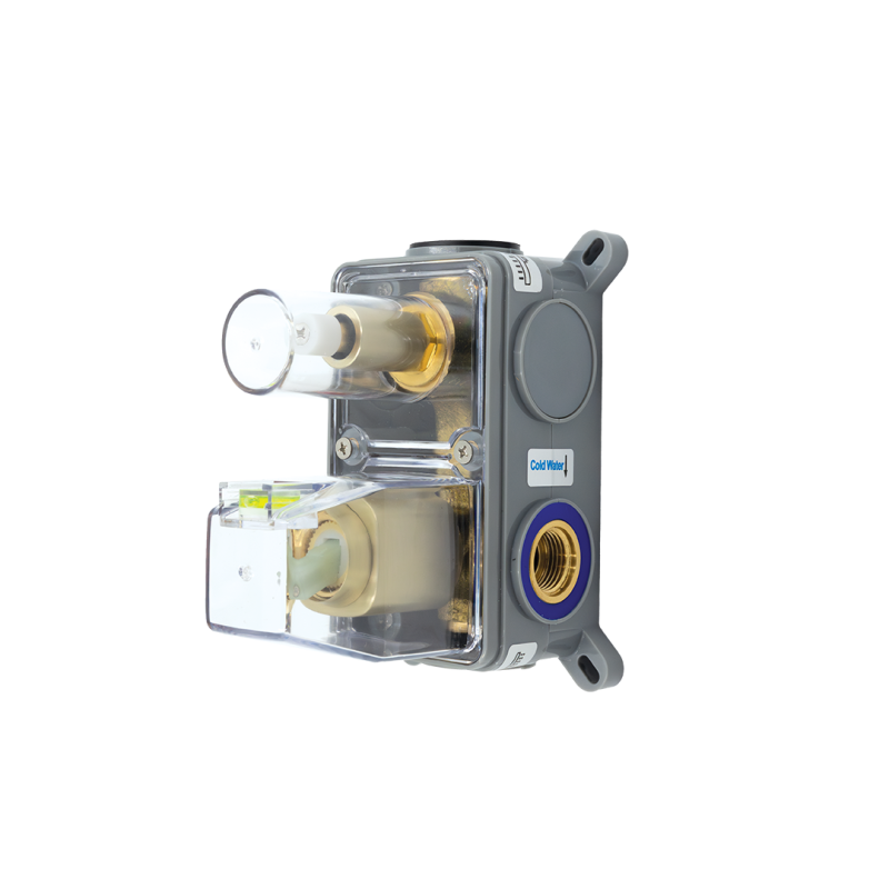 Komplet Natryskowy z Baterią Podtynkową TORES Srebrna Chrom Laveo