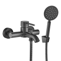 Bateria Wannowa Ścienna z zestawem natryskowym Grafit NOIA BNK_911D Bateria Wannowa Ścienna z zestawem natryskowym Grafit NOIA BNK_911D