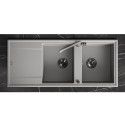 Zlew Zlewozmywak Granitowy Szary 2 Komorowy MEGALO
