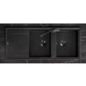 Zlew Zlewozmywak Granitowy Czarny 2 Komorowy Megalo