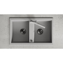 Zlew Zlewozmywak Granitowy Szary 2 Komorowy Barbados
