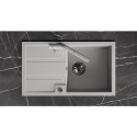 Zlew Zlewozmywak Jednokomorowy Szary z Ociekaczem