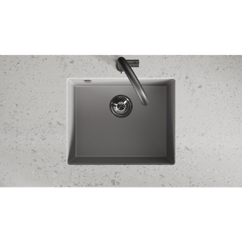 Zlew Zlewozmywak Granitowy Szary Podwieszany IBIZA Zlew Zlewozmywak Granitowy Szary Podwieszany IBIZA