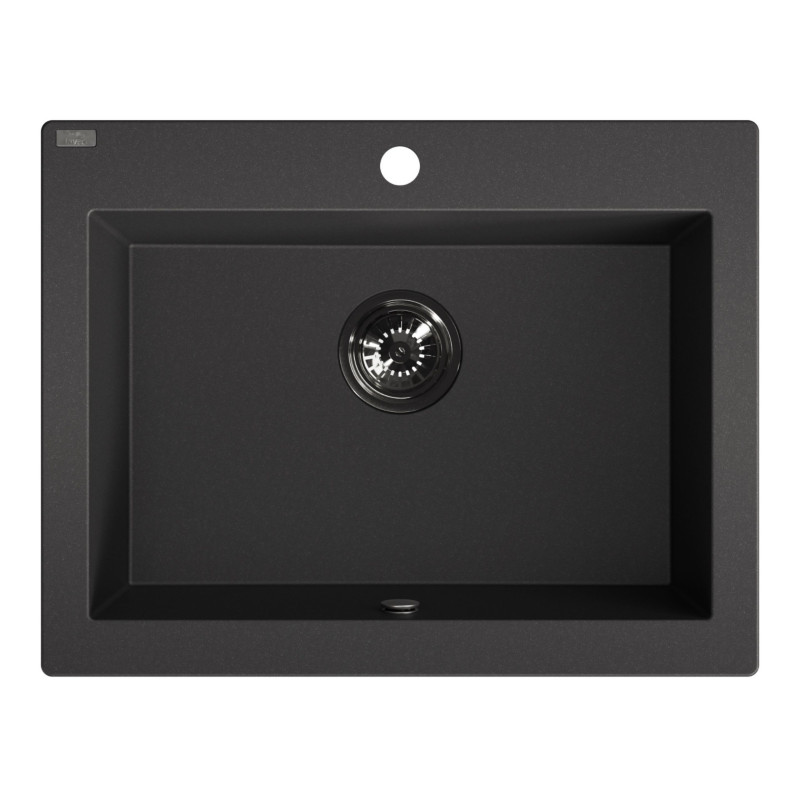 Zlew Zlewozmywak Granitowy Czarny KOMODO