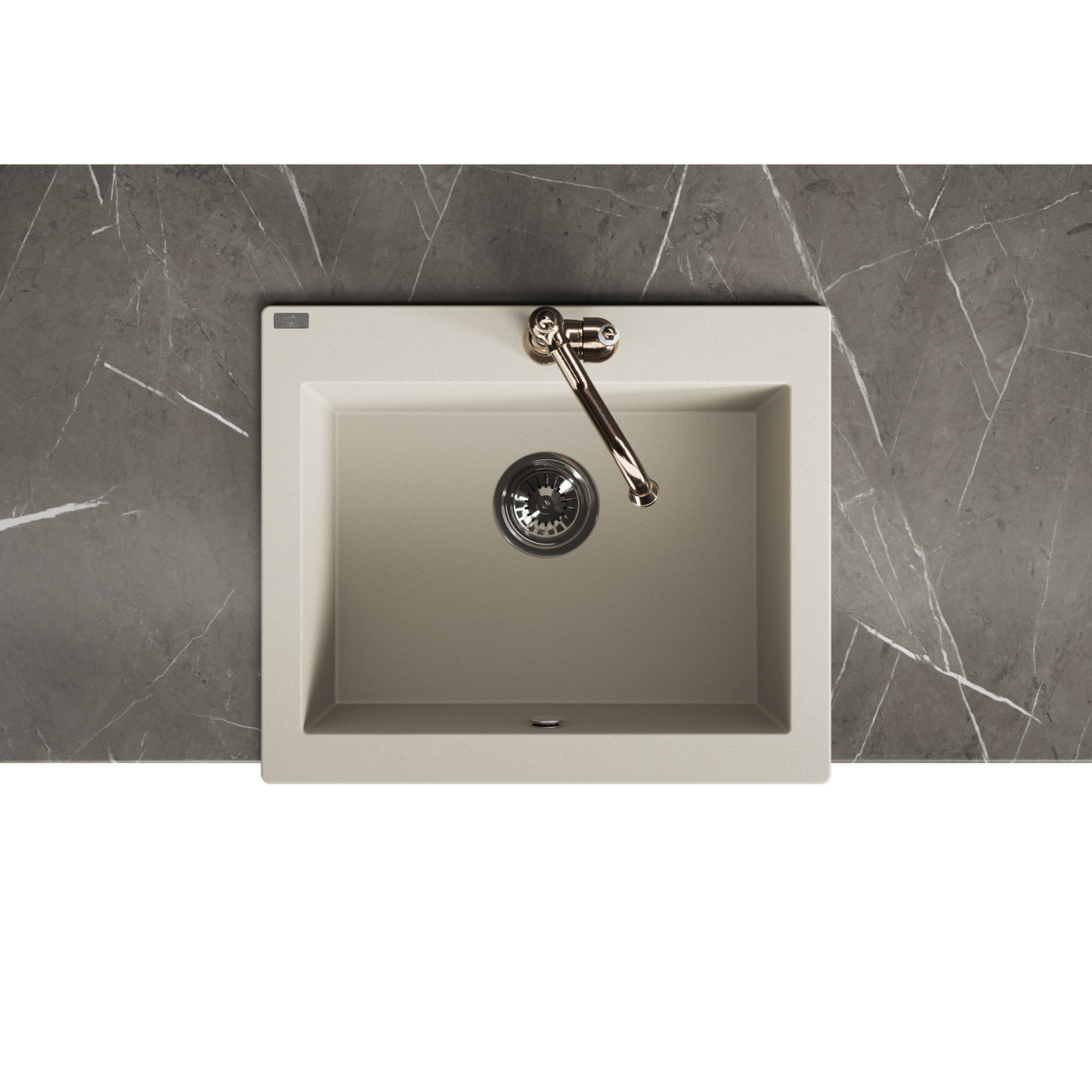 Zlew Zlewozmywak Granitowy Beżowy KOMODO Zlew Zlewozmywak Granitowy Beżowy KOMODO