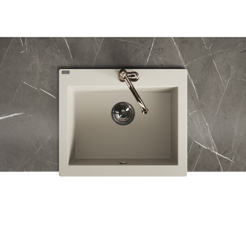 Zlew Zlewozmywak Granitowy Beżowy KOMODO Zlew Zlewozmywak Granitowy Beżowy KOMODO