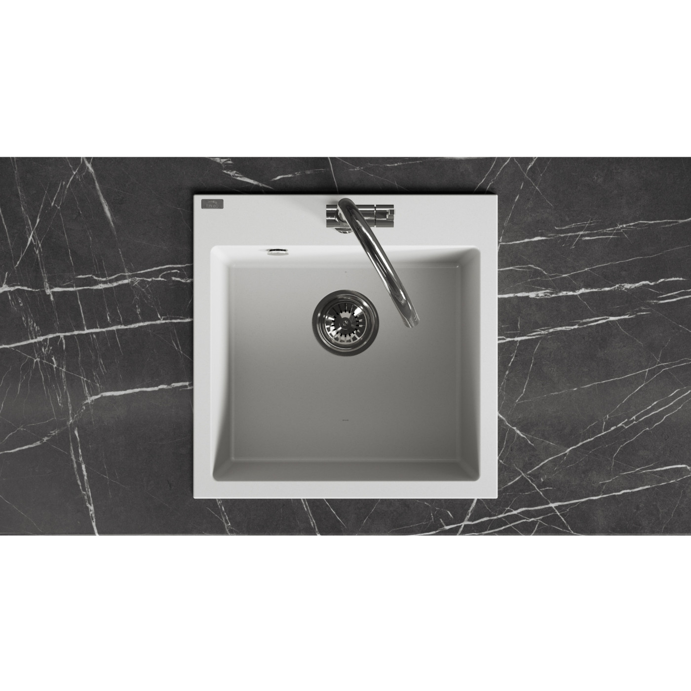 Zlew Zlewozmywak Jednokomorowy Alena Biały Zlew Zlewozmywak Jednokomorowy Alena Biały