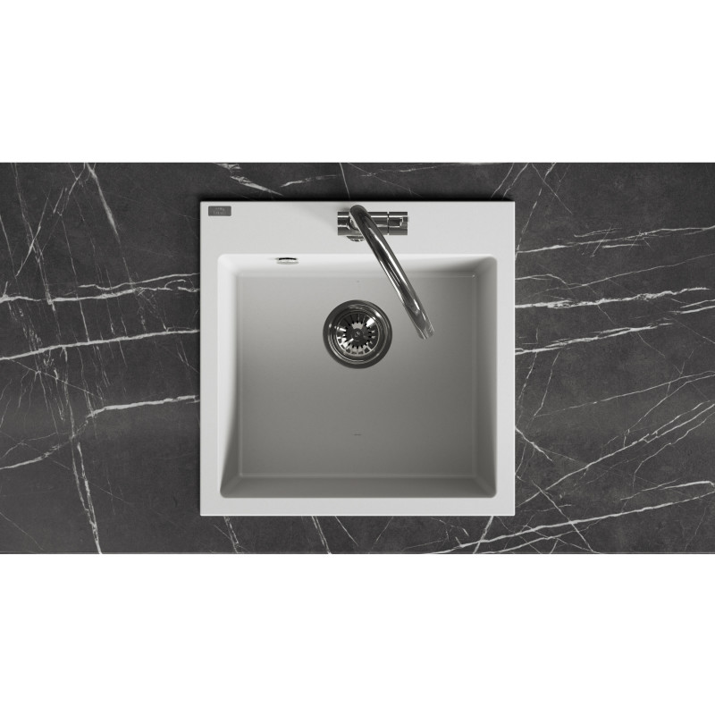 Zlew Zlewozmywak Jednokomorowy Alena Biały Zlew Zlewozmywak Jednokomorowy Alena Biały