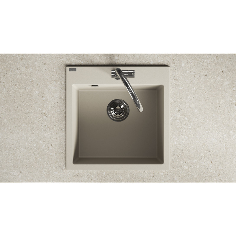 Zlew Zlewozmywak Jednokomorowy Alena Beż Zlew Zlewozmywak Jednokomorowy Alena Beż