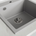 Zlew Zlewozmywak Jednokomorowy Alena Szary Zlew Zlewozmywak Jednokomorowy Alena Szary