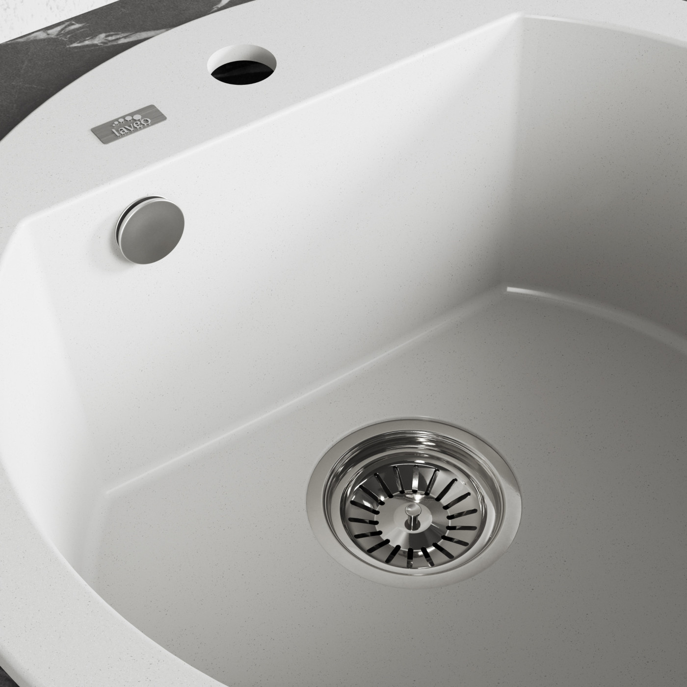 Zlew Zlewozmywak Granitowy Biały Okrągły Dafne Zlew Zlewozmywak Granitowy Biały Okrągły Dafne