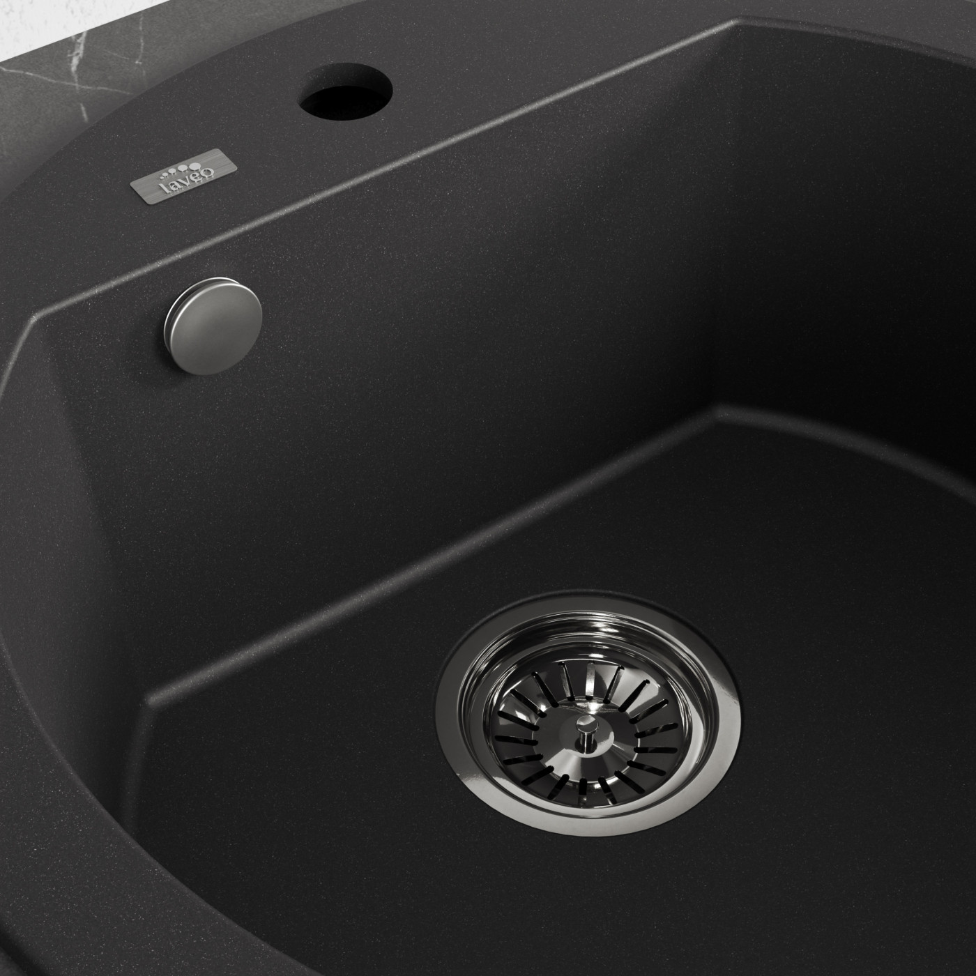 Zlew Zlewozmywak Granitowy Czarny Okrągły Dafne Zlew Zlewozmywak Granitowy Czarny Okrągły Dafne