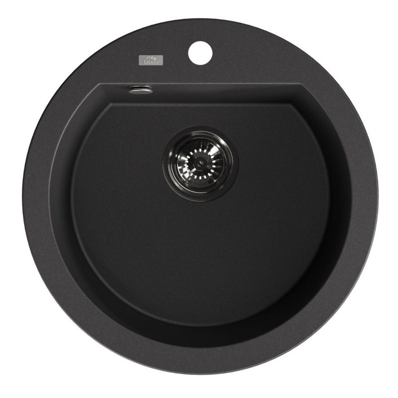 Zlew Zlewozmywak Granitowy Czarny Okrągły Dafne Zlew Zlewozmywak Granitowy Czarny Okrągły Dafne