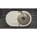 Zlew Zlewozmywak Granitowy Beżowy z Ociekaczem DAFNE Zlew Zlewozmywak Granitowy Beżowy z Ociekaczem DAFNE