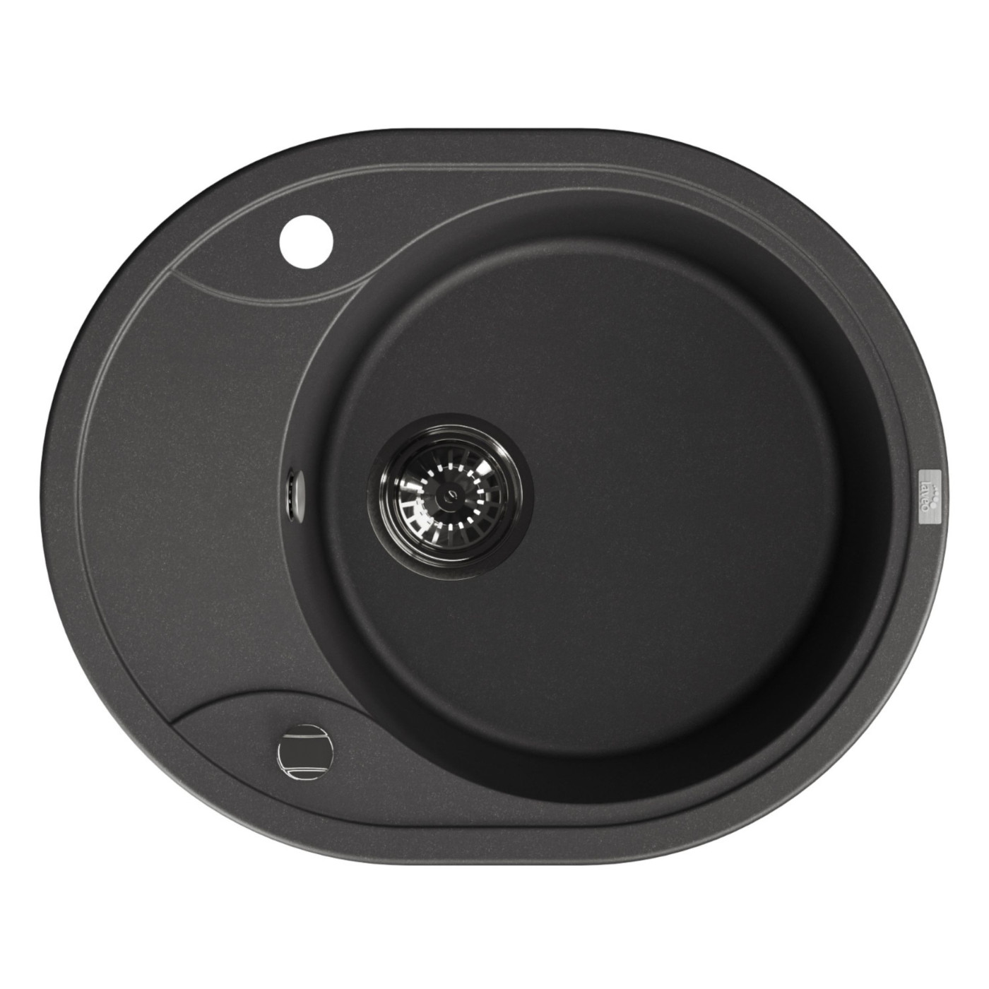 Zlew Zlewozmywak Granitowy Czarny DAFNE