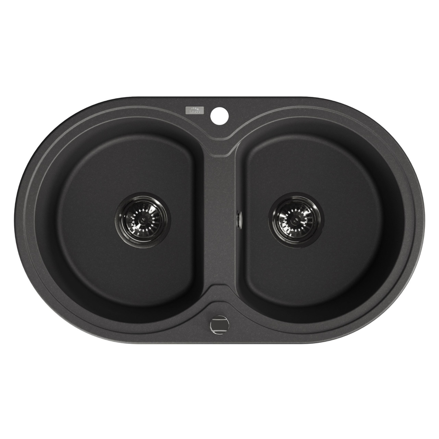 Zlew Zlewozmywak Granitowy Czarny 2 Komorowy DAFNE