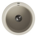 Zlew Zlewozmywak Granitowy Okrągły Beżowy DAFNE