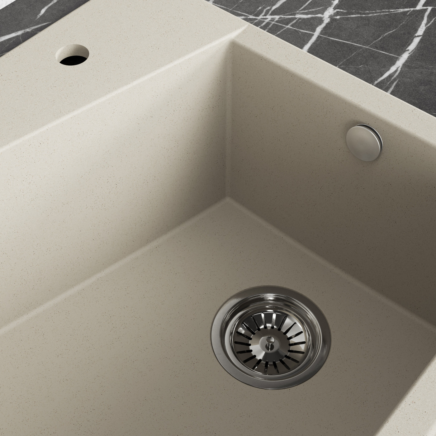 Zlew Zlewozmywak Granitowy Beżowy GRENADA Zlew Zlewozmywak Granitowy Beżowy GRENADA