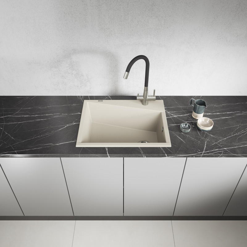 Zlew Zlewozmywak Granitowy Beżowy GRENADA Zlew Zlewozmywak Granitowy Beżowy GRENADA