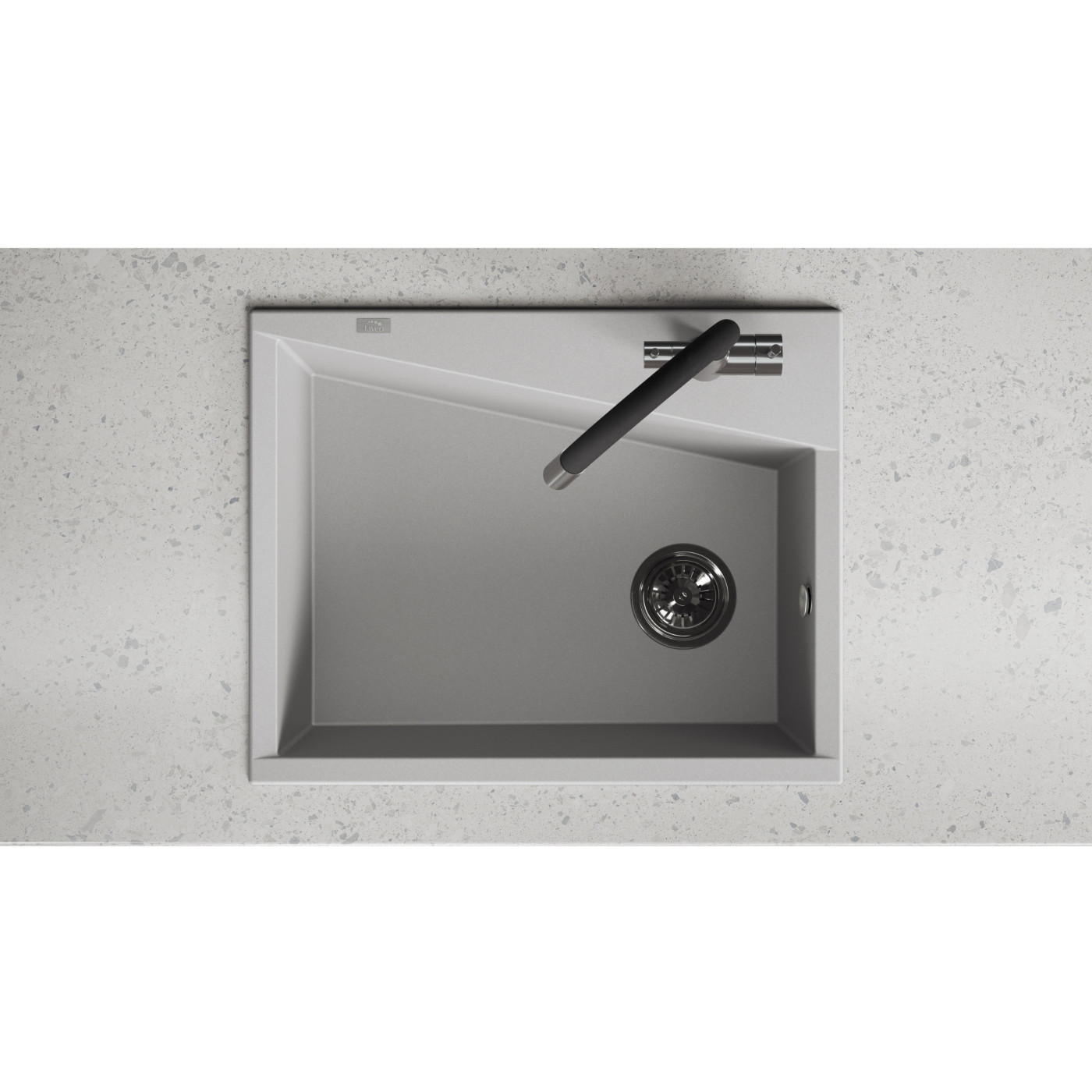 Zlew Zlewozmywak Granitowy Szary GRENADA