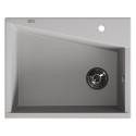 Zlew Zlewozmywak Granitowy Szary GRENADA