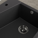 Zlew Zlewozmywak Granitowy Czarny GRENADA