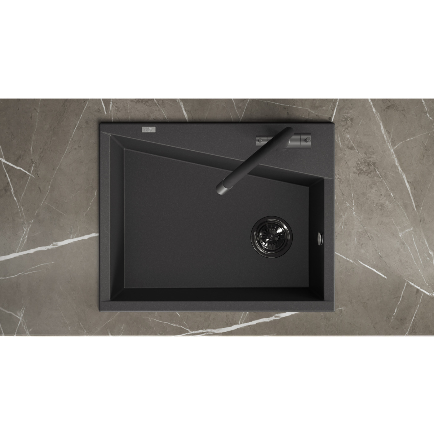 Zlew Zlewozmywak Granitowy Czarny GRENADA