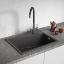 Zlew Zlewozmywak Granitowy Czarny GRENADA