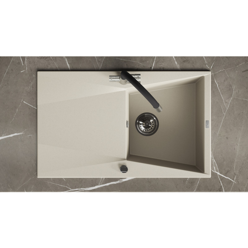 Zlew Zlewozmywak Granitowy Beżowy GRENADA Zlew Zlewozmywak Granitowy Beżowy GRENADA