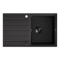 Zlew Zlewozmywak Granitowy Czarny Margarita Zlew Zlewozmywak Granitowy Czarny Margarita