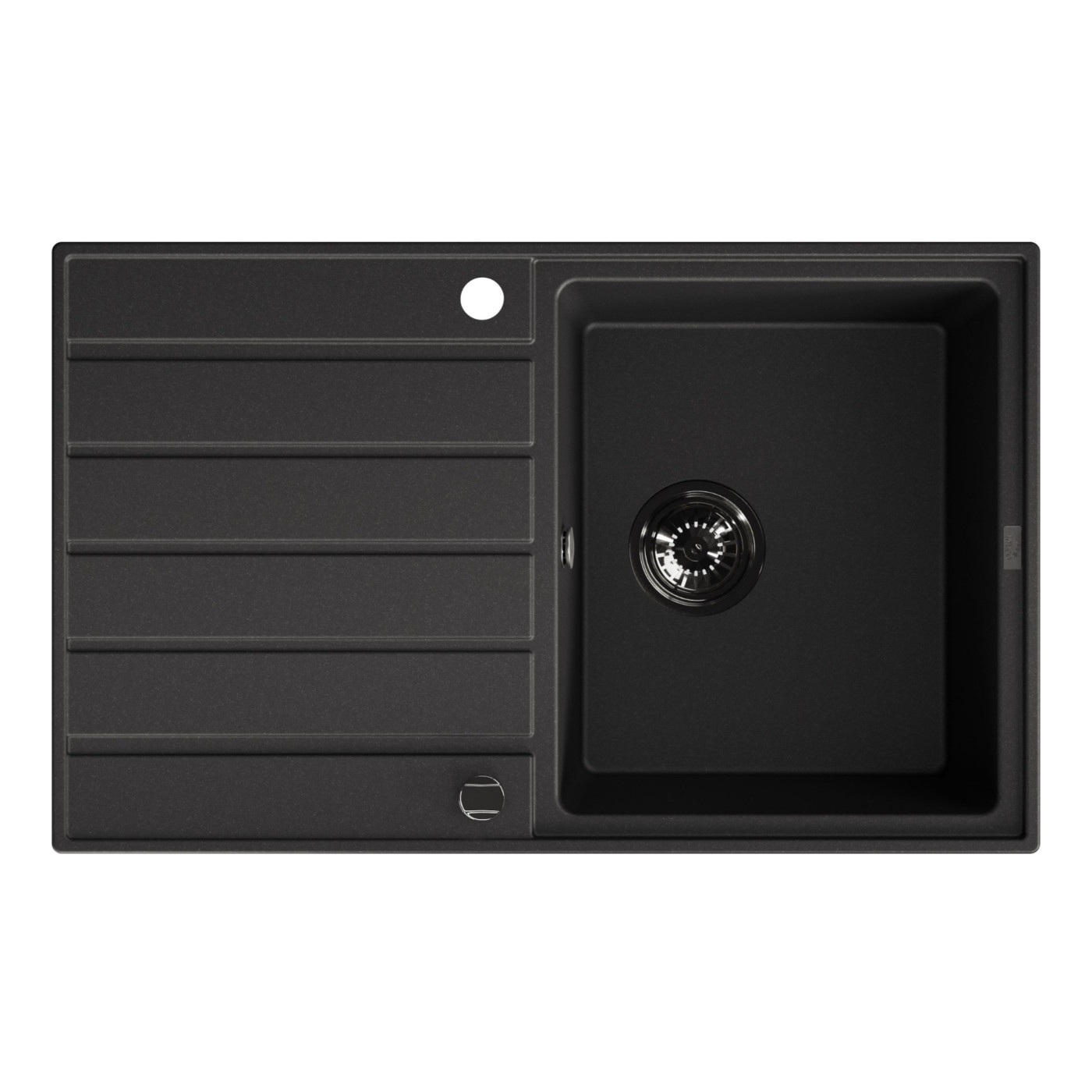 Zlew Zlewozmywak Granitowy Czarny Margarita Zlew Zlewozmywak Granitowy Czarny Margarita